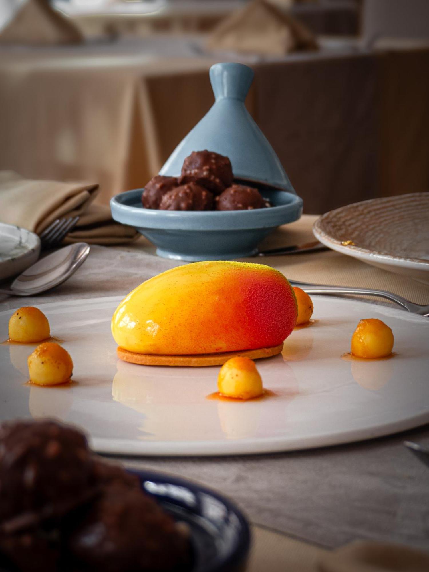 大莫加多尔梅纳拉酒店 马拉喀什 外观 照片 A mango dessert